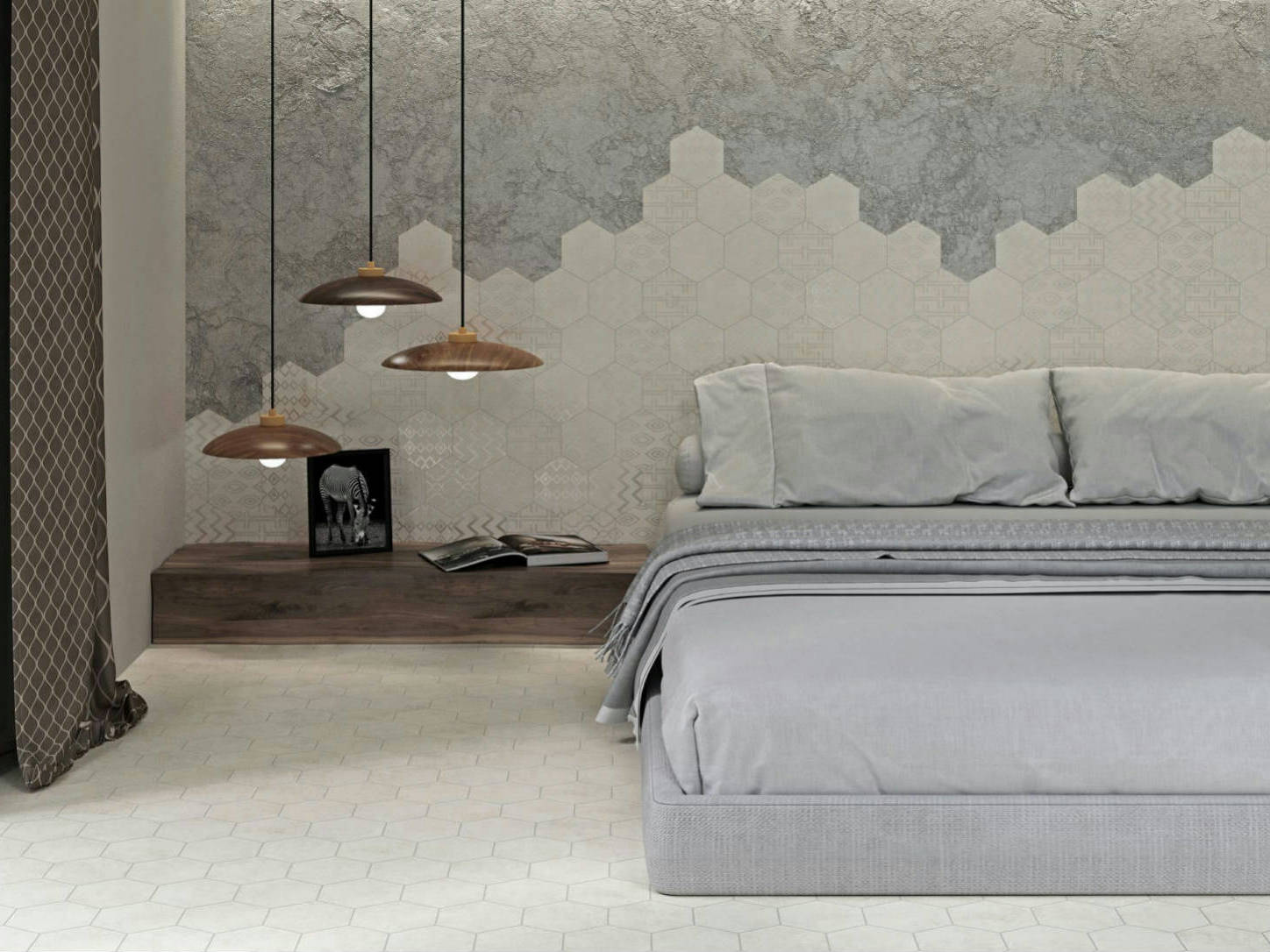 Form 5.5X6.3” White Decor* Hexagon | North Hills Flooring